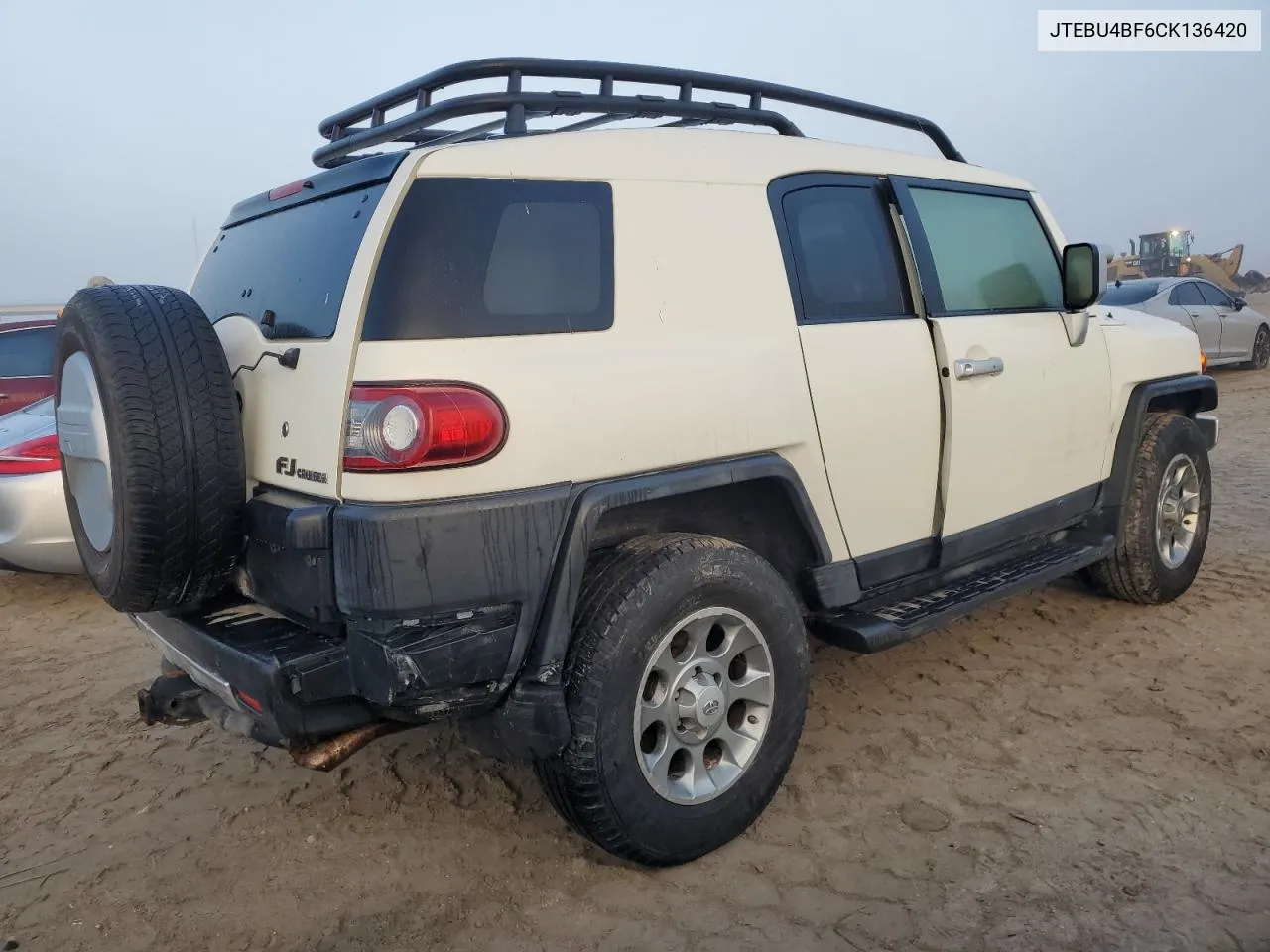 2012 Toyota Fj Cruiser VIN: JTEBU4BF6CK136420 Lot: 76334704