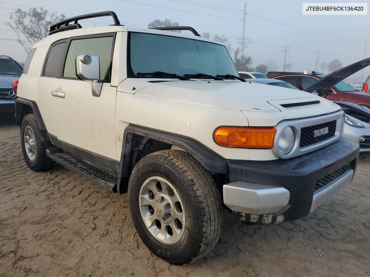 2012 Toyota Fj Cruiser VIN: JTEBU4BF6CK136420 Lot: 76334704