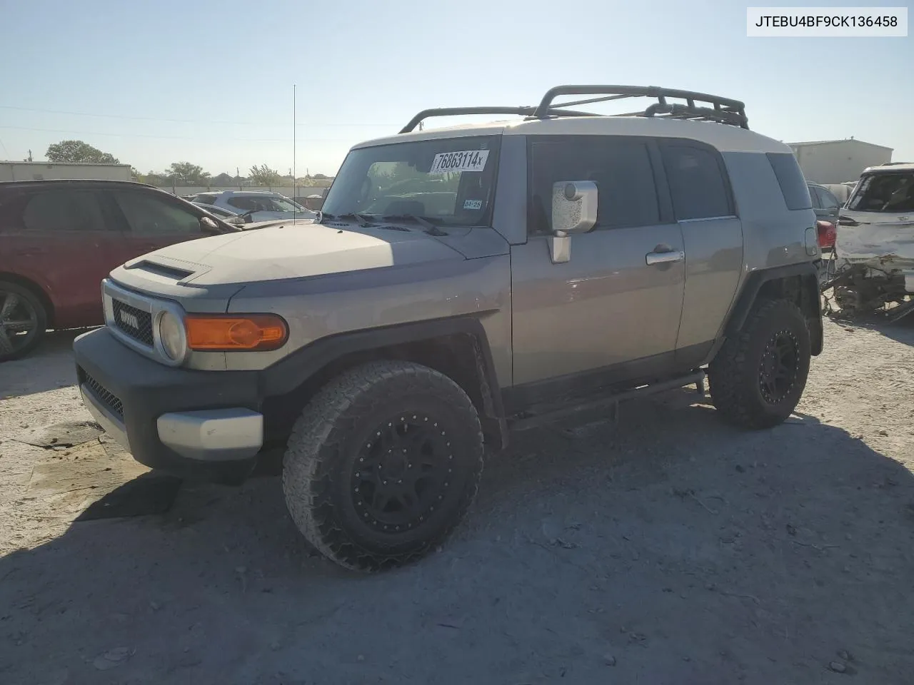 2012 Toyota Fj Cruiser VIN: JTEBU4BF9CK136458 Lot: 76863114