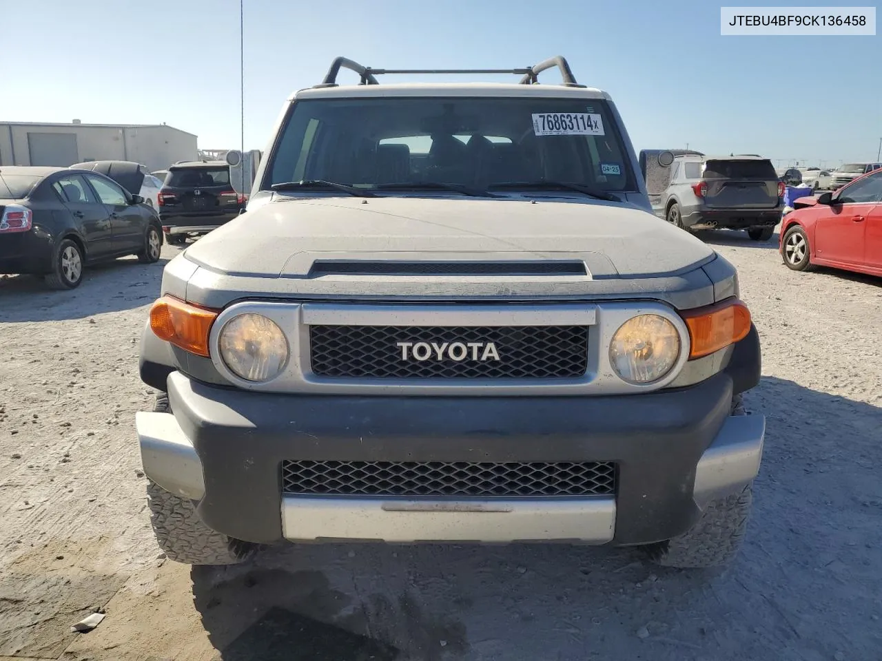 2012 Toyota Fj Cruiser VIN: JTEBU4BF9CK136458 Lot: 76863114