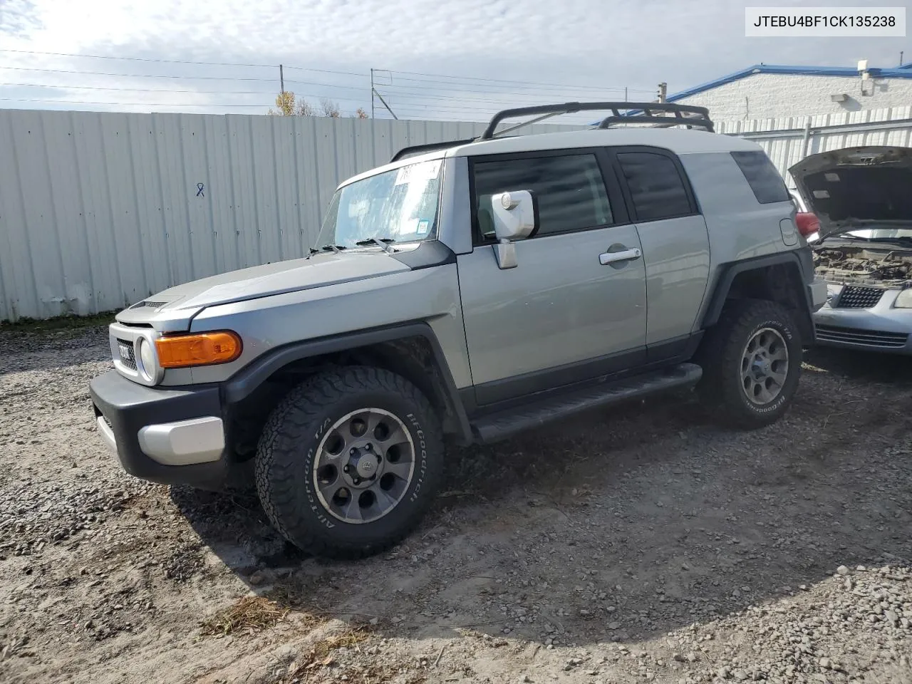 2012 Toyota Fj Cruiser VIN: JTEBU4BF1CK135238 Lot: 76899584