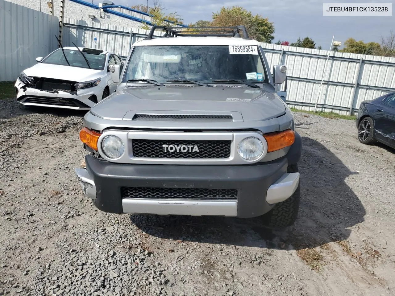 2012 Toyota Fj Cruiser VIN: JTEBU4BF1CK135238 Lot: 76899584