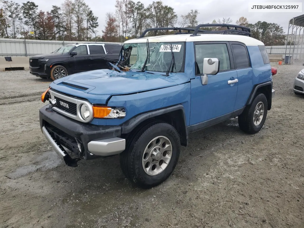 2012 Toyota Fj Cruiser VIN: JTEBU4BF6CK125997 Lot: 78676974