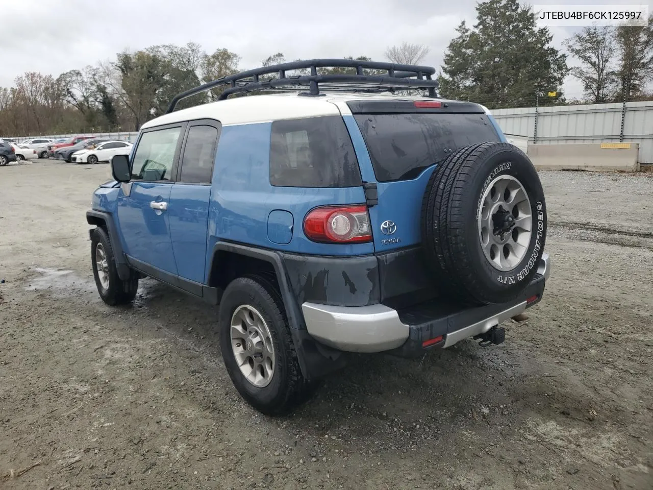 2012 Toyota Fj Cruiser VIN: JTEBU4BF6CK125997 Lot: 78676974