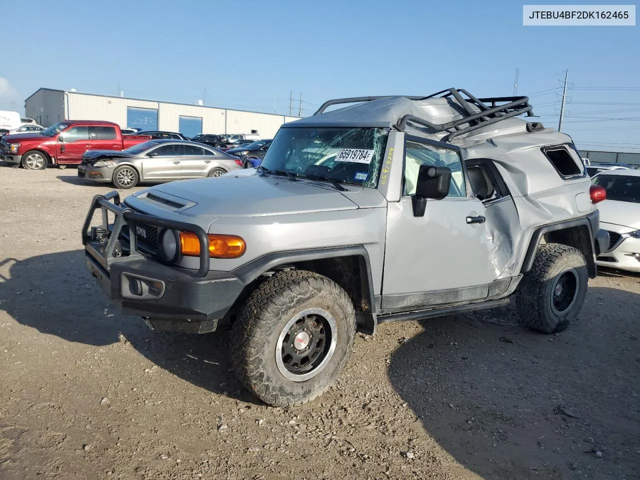 2013 Toyota Fj Cruiser VIN: JTEBU4BF2DK162465 Lot: 65919784