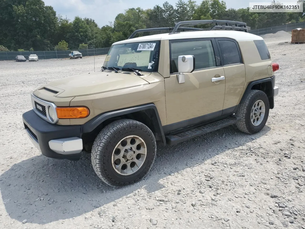 2013 Toyota Fj Cruiser VIN: JTEBU4BF9DK162351 Lot: 67887134