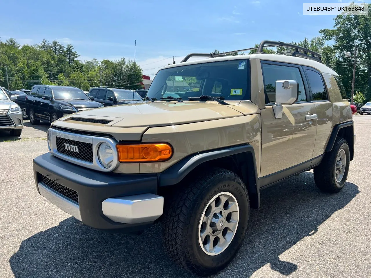 2013 Toyota Fj Cruiser VIN: JTEBU4BF1DK163848 Lot: 73827794