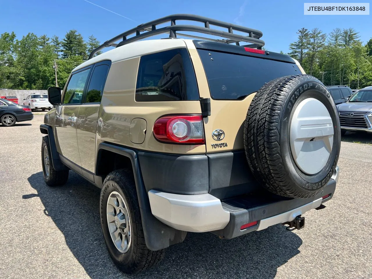 2013 Toyota Fj Cruiser VIN: JTEBU4BF1DK163848 Lot: 73827794