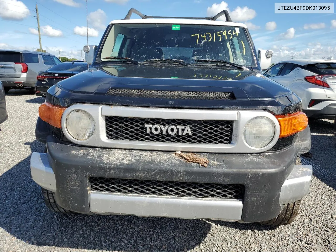 2013 Toyota Fj Cruiser VIN: JTEZU4BF9DK013095 Lot: 74315954