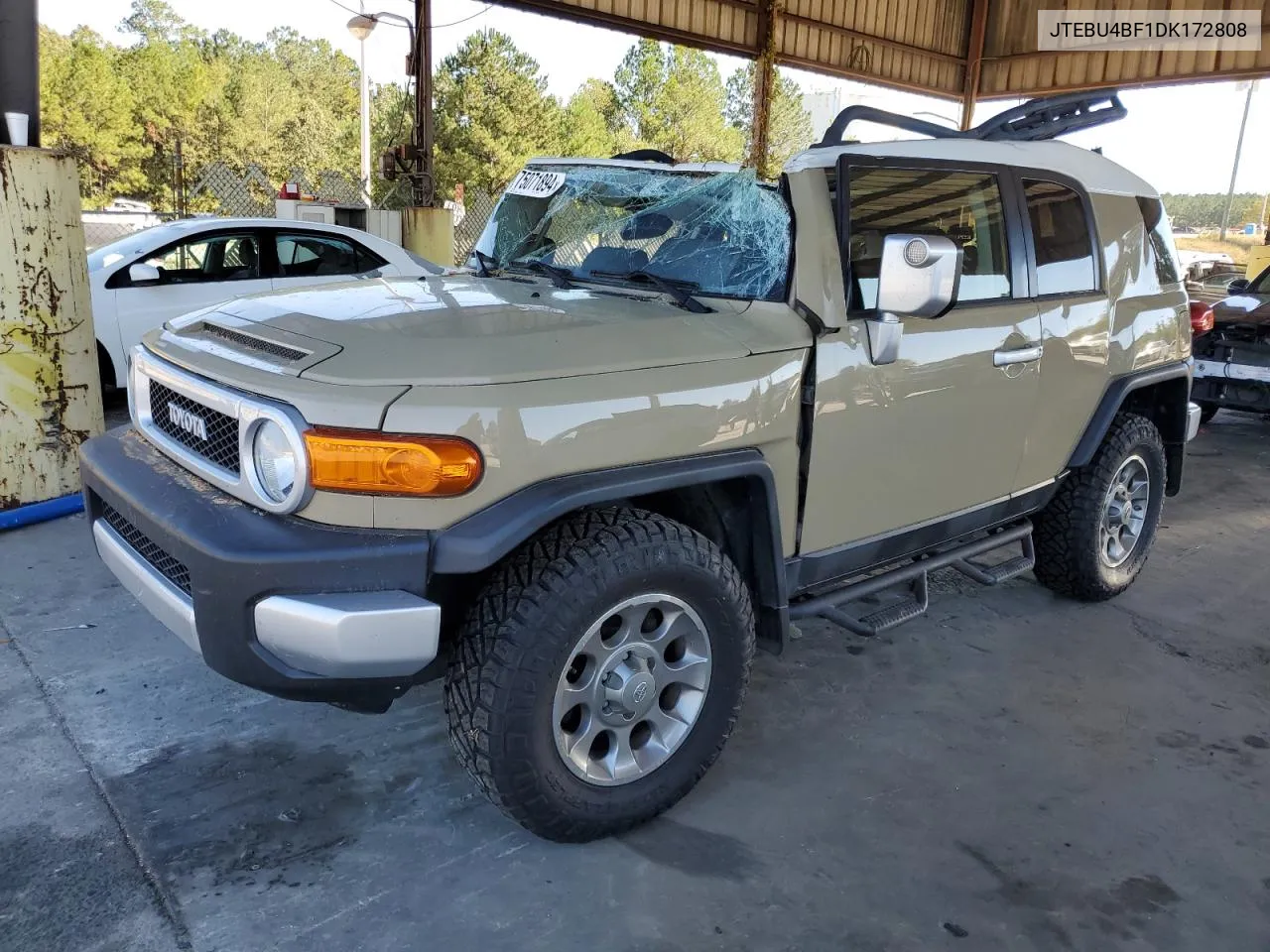 2013 Toyota Fj Cruiser VIN: JTEBU4BF1DK172808 Lot: 75071894