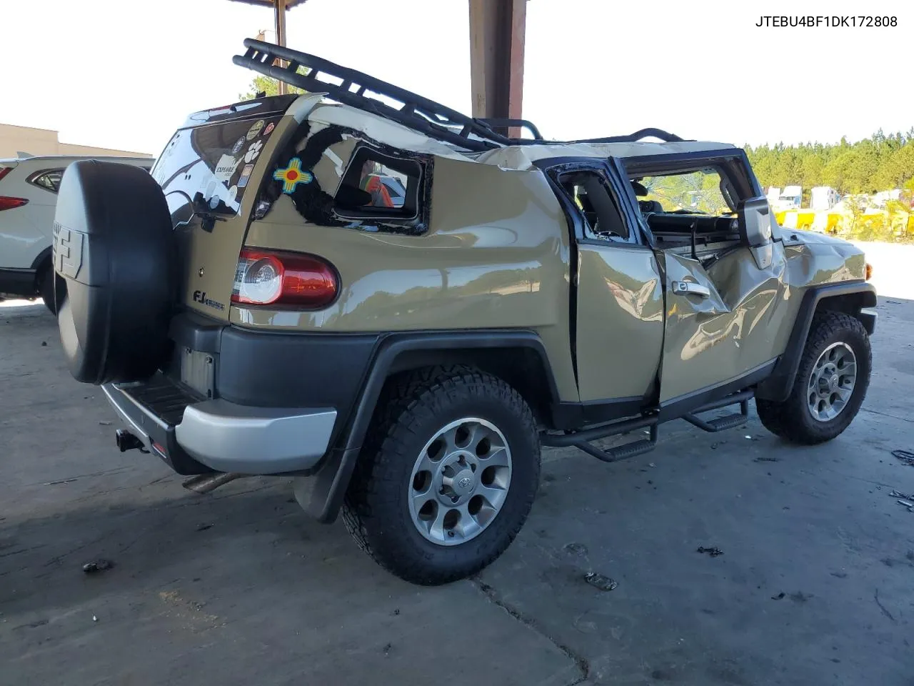 2013 Toyota Fj Cruiser VIN: JTEBU4BF1DK172808 Lot: 75071894