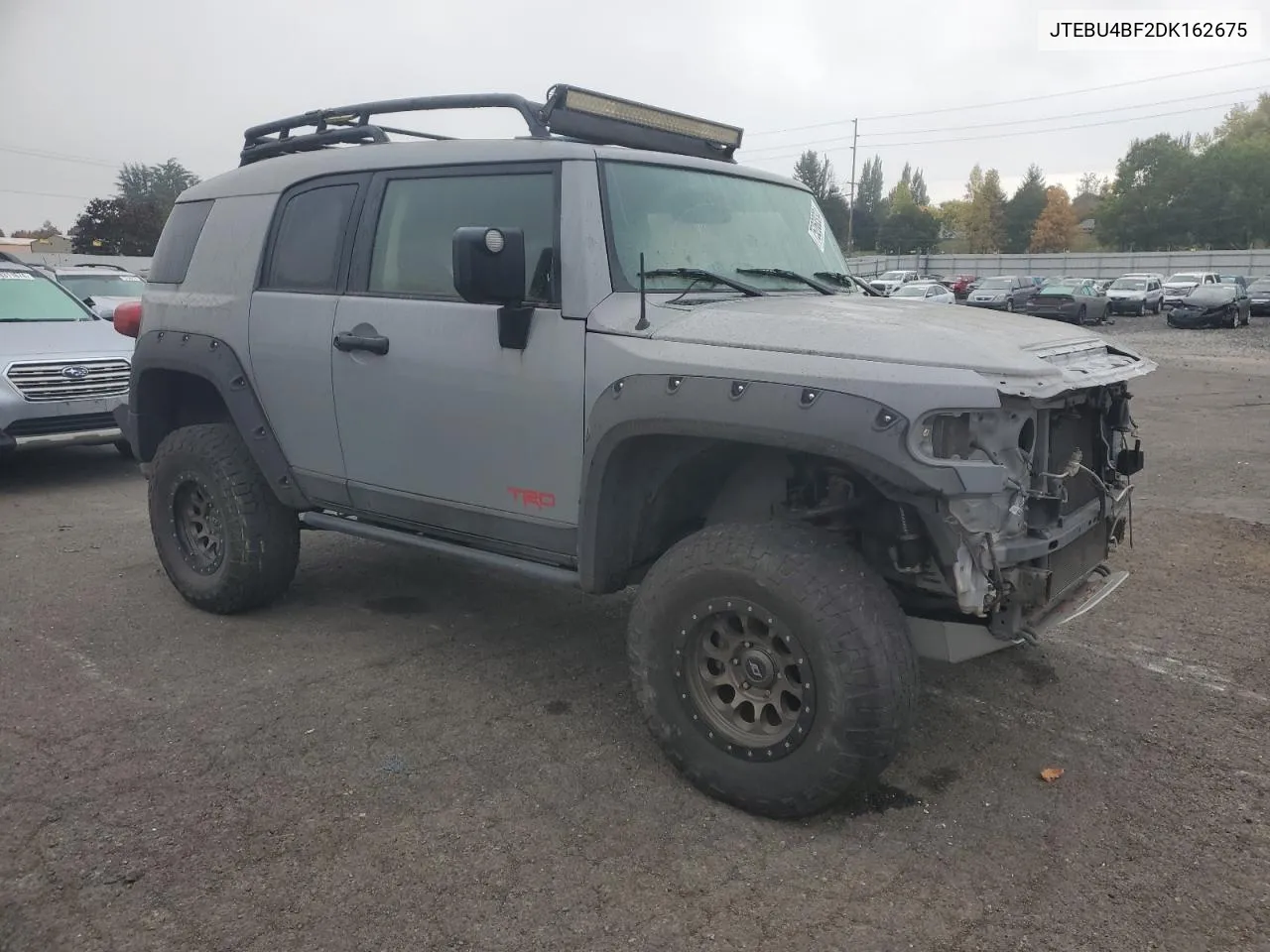 2013 Toyota Fj Cruiser VIN: JTEBU4BF2DK162675 Lot: 75260334