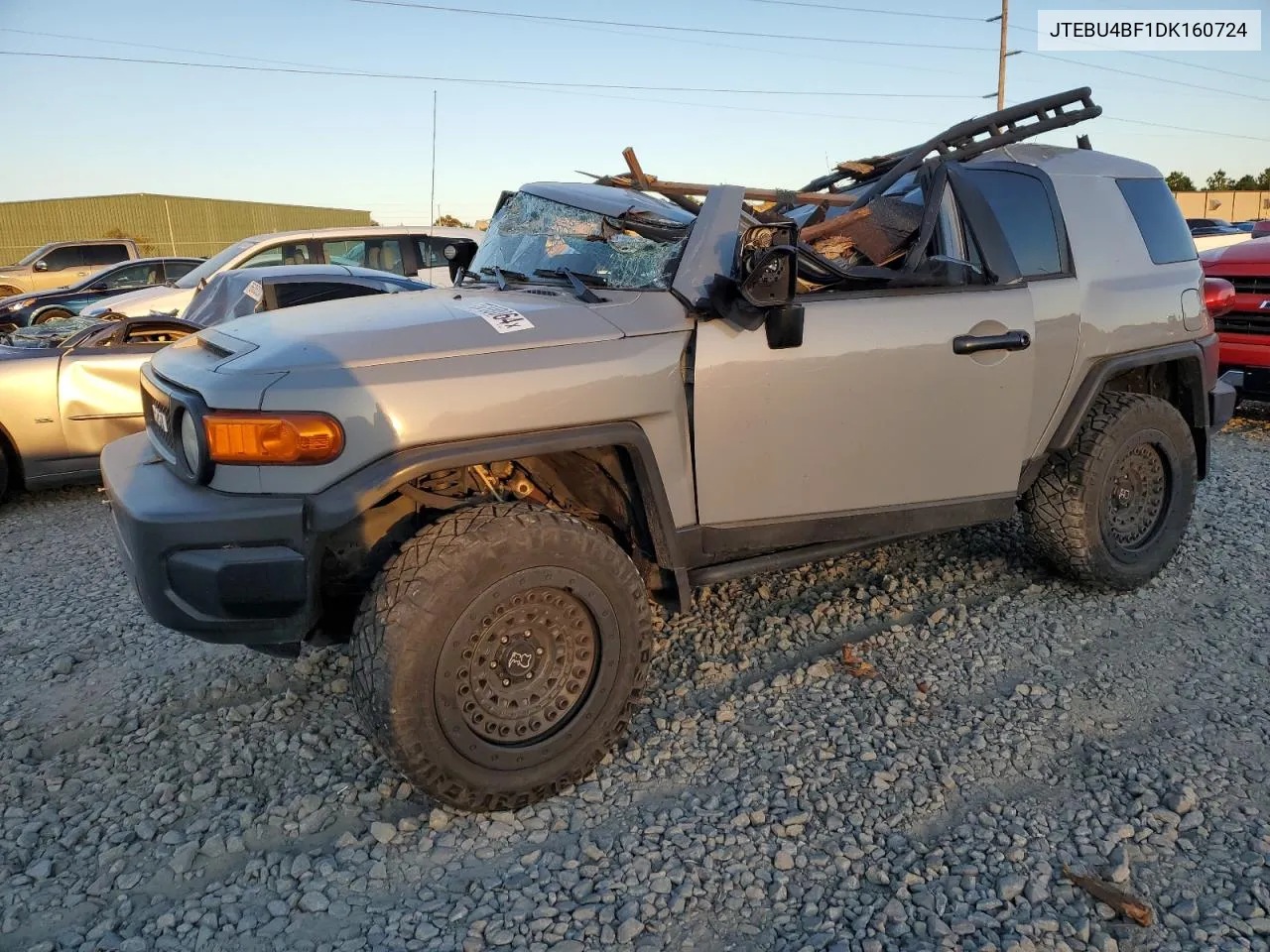 2013 Toyota Fj Cruiser VIN: JTEBU4BF1DK160724 Lot: 75700064