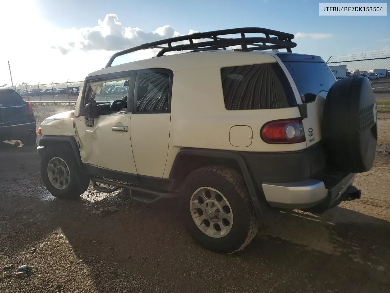 2013 Toyota Fj Cruiser VIN: JTEBU4BF7DK153504 Lot: 76051634