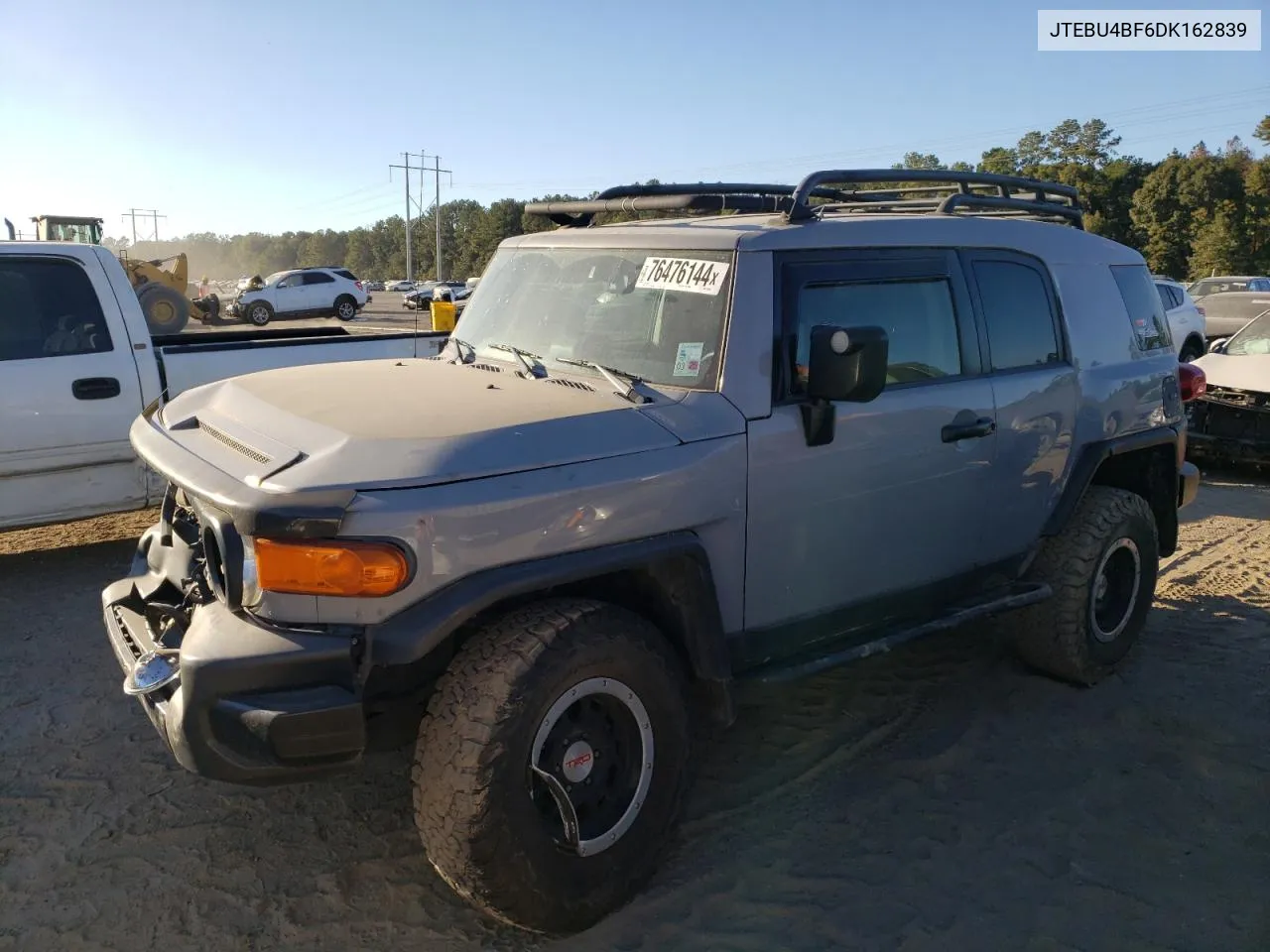 2013 Toyota Fj Cruiser VIN: JTEBU4BF6DK162839 Lot: 76476144