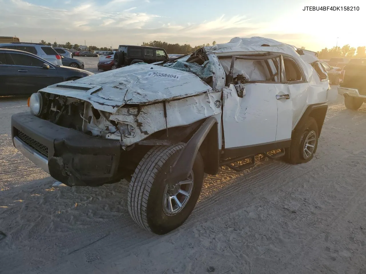 2013 Toyota Fj Cruiser VIN: JTEBU4BF4DK158210 Lot: 76558404