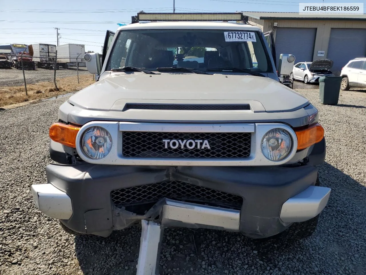 2014 Toyota Fj Cruiser VIN: JTEBU4BF8EK186559 Lot: 67732774