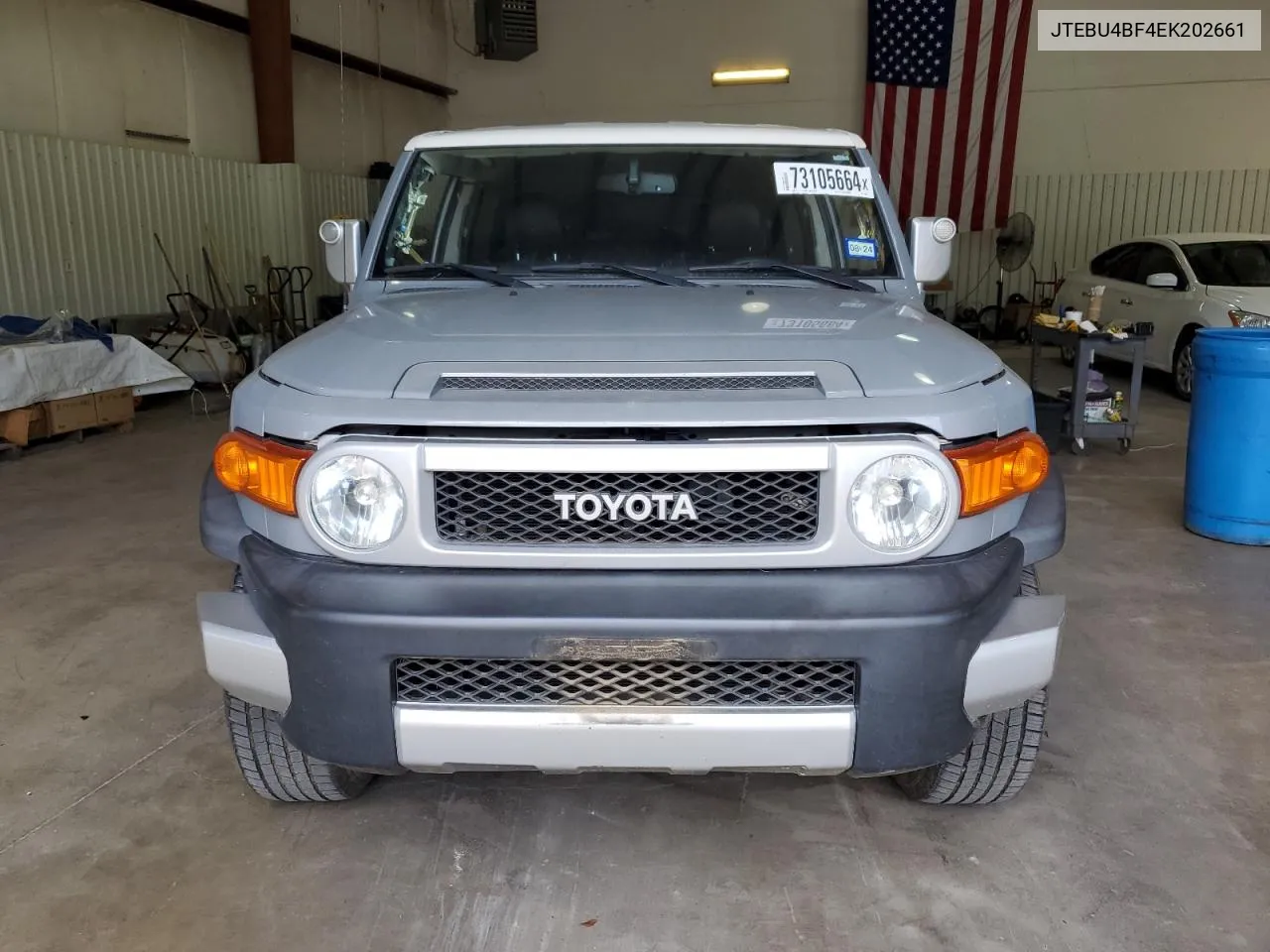 2014 Toyota Fj Cruiser VIN: JTEBU4BF4EK202661 Lot: 73105664