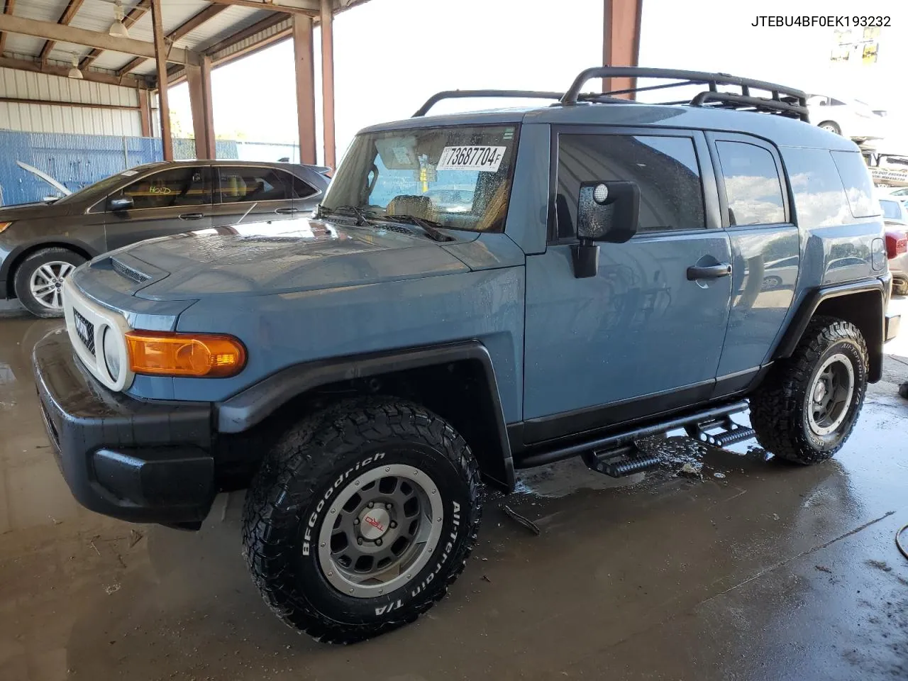 2014 Toyota Fj Cruiser VIN: JTEBU4BF0EK193232 Lot: 73687704