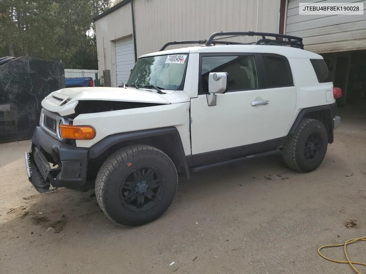 2014 Toyota Fj Cruiser VIN: JTEBU4BF8EK190028 Lot: 74085494