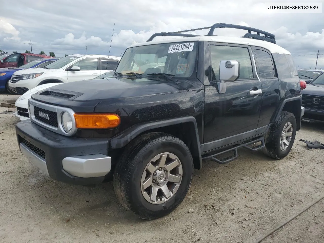 2014 Toyota Fj Cruiser VIN: JTEBU4BF8EK182639 Lot: 74421204