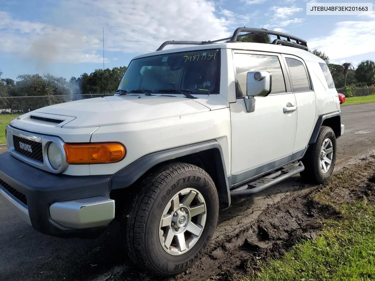 2014 Toyota Fj Cruiser VIN: JTEBU4BF3EK201663 Lot: 74877154