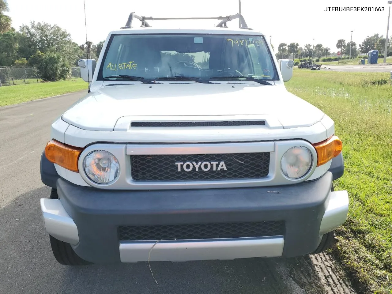 2014 Toyota Fj Cruiser VIN: JTEBU4BF3EK201663 Lot: 74877154