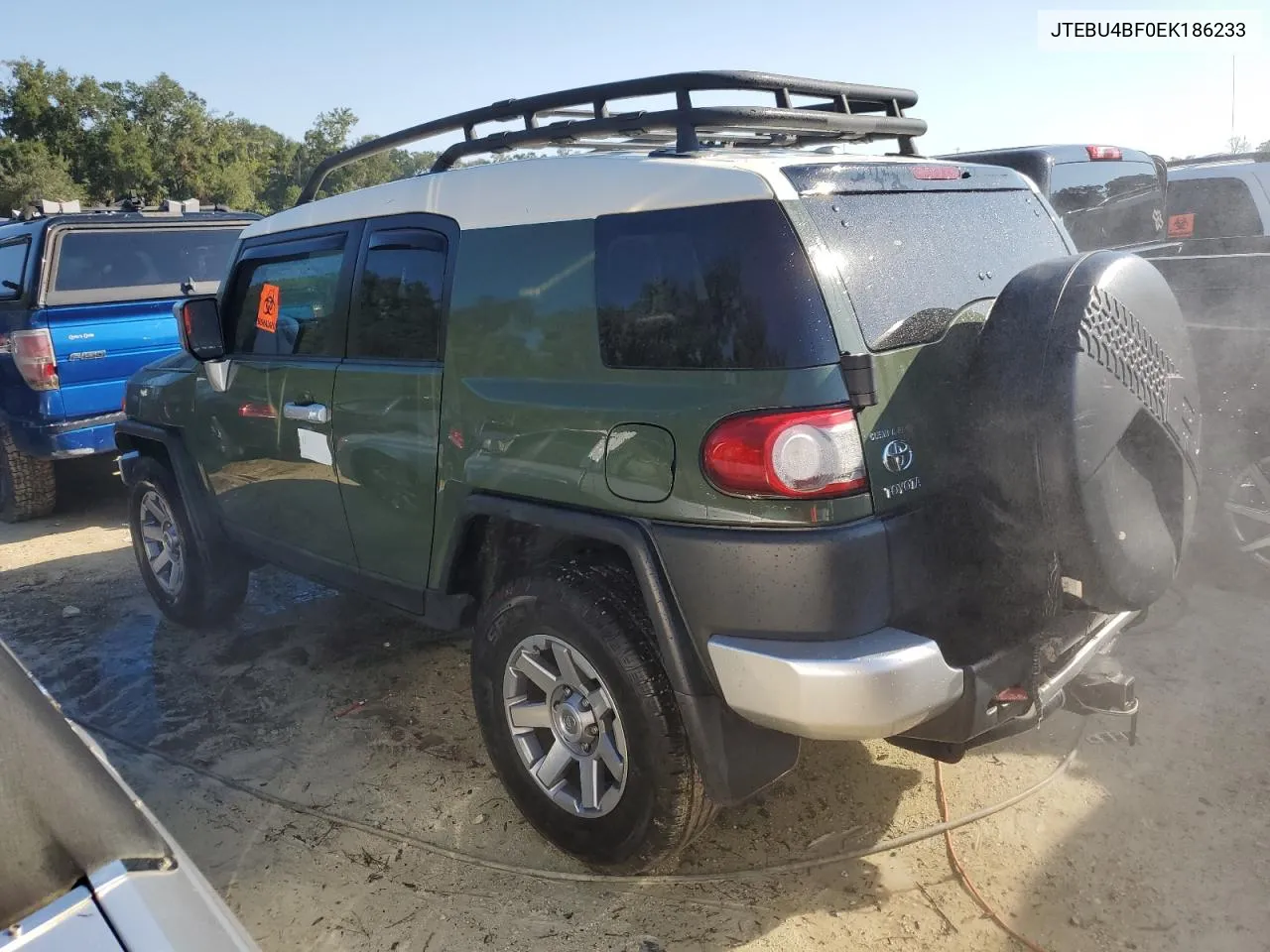 2014 Toyota Fj Cruiser VIN: JTEBU4BF0EK186233 Lot: 75080514