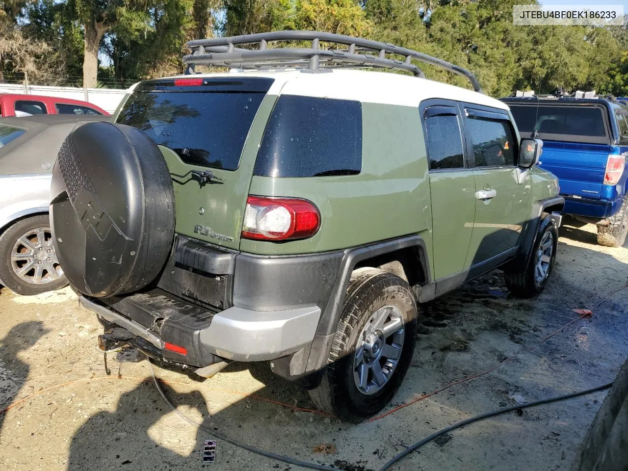 2014 Toyota Fj Cruiser VIN: JTEBU4BF0EK186233 Lot: 75080514