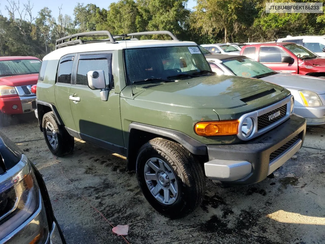 2014 Toyota Fj Cruiser VIN: JTEBU4BF0EK186233 Lot: 75080514