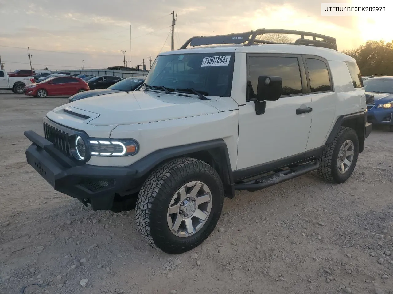 2014 Toyota Fj Cruiser VIN: JTEBU4BF0EK202978 Lot: 75507864