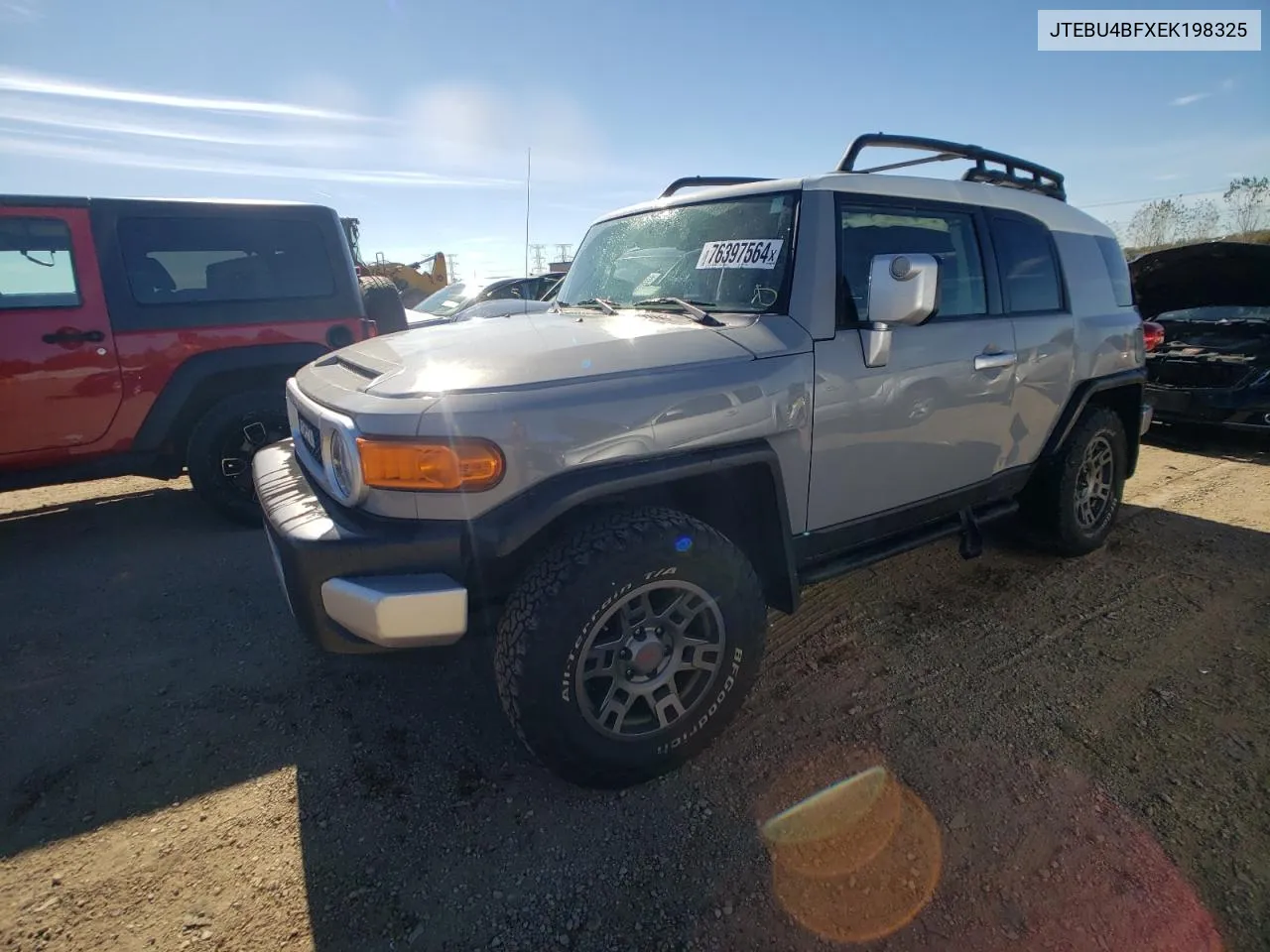 2014 Toyota Fj Cruiser VIN: JTEBU4BFXEK198325 Lot: 76397564