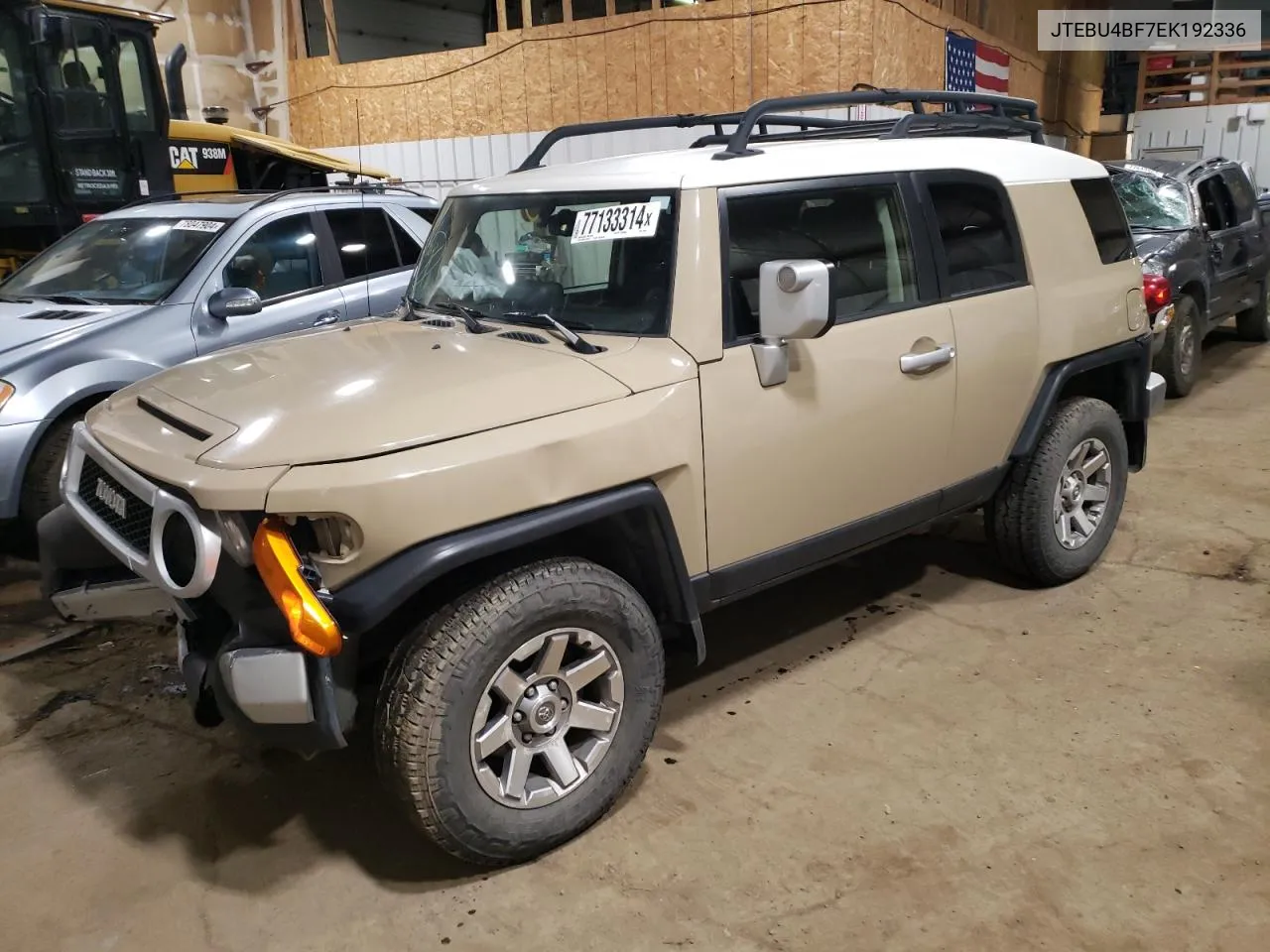 2014 Toyota Fj Cruiser VIN: JTEBU4BF7EK192336 Lot: 77133314