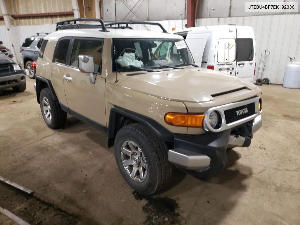 2014 Toyota Fj Cruiser VIN: JTEBU4BF7EK192336 Lot: 77133314