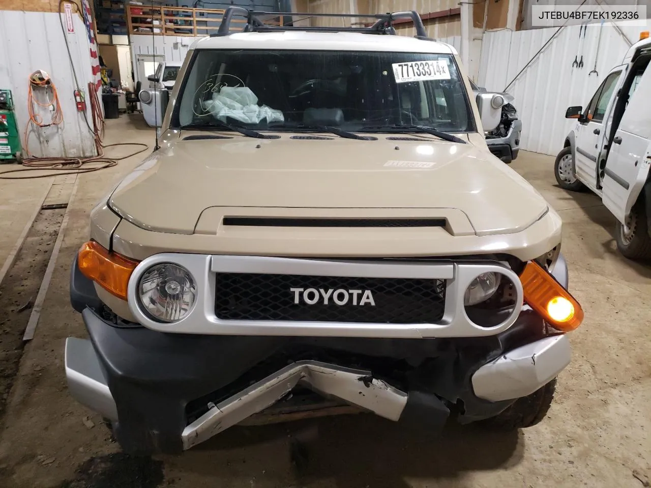 2014 Toyota Fj Cruiser VIN: JTEBU4BF7EK192336 Lot: 77133314