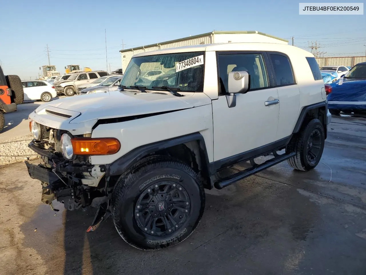 2014 Toyota Fj Cruiser VIN: JTEBU4BF0EK200549 Lot: 77348804