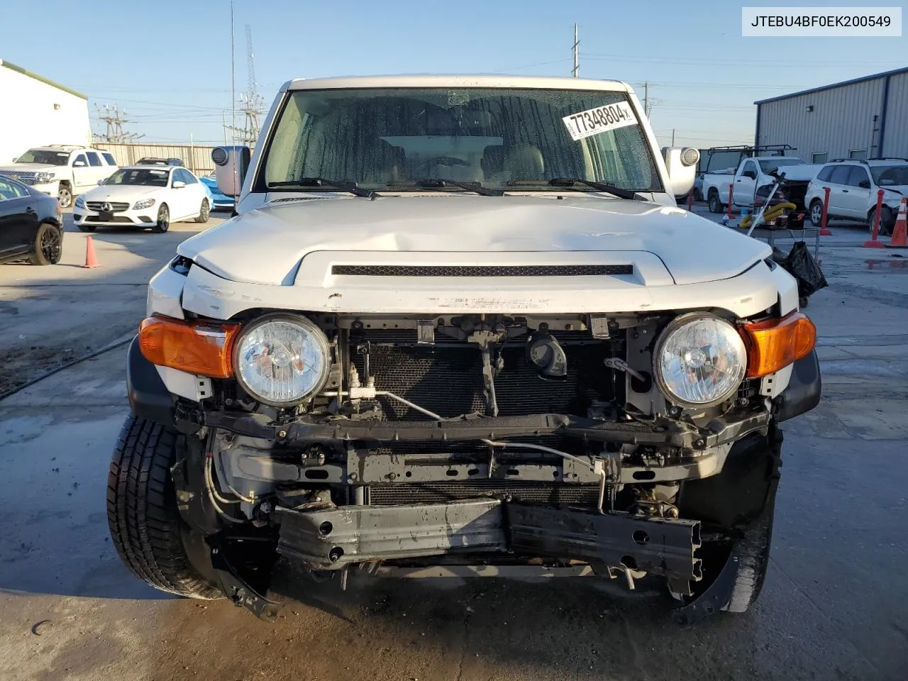 2014 Toyota Fj Cruiser VIN: JTEBU4BF0EK200549 Lot: 77348804