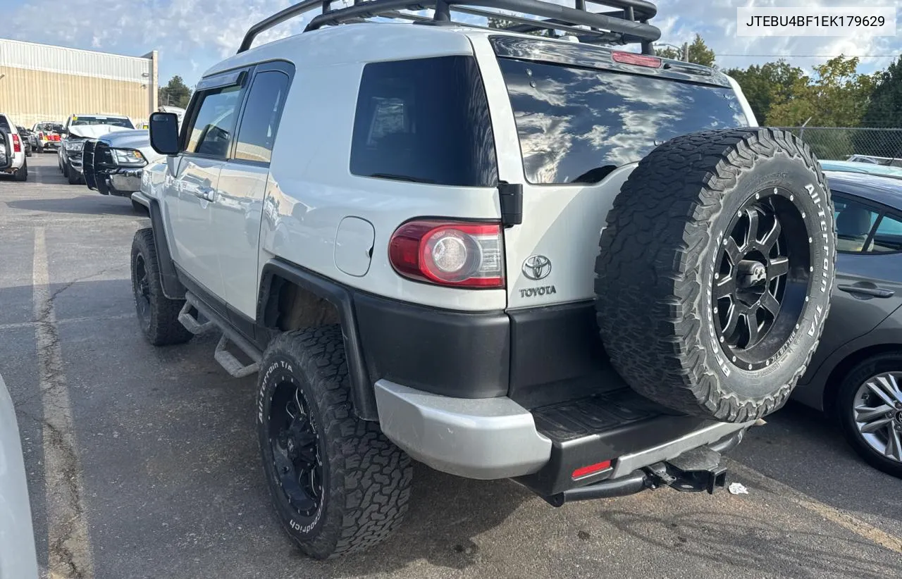 2014 Toyota Fj Cruiser VIN: JTEBU4BF1EK179629 Lot: 77794084