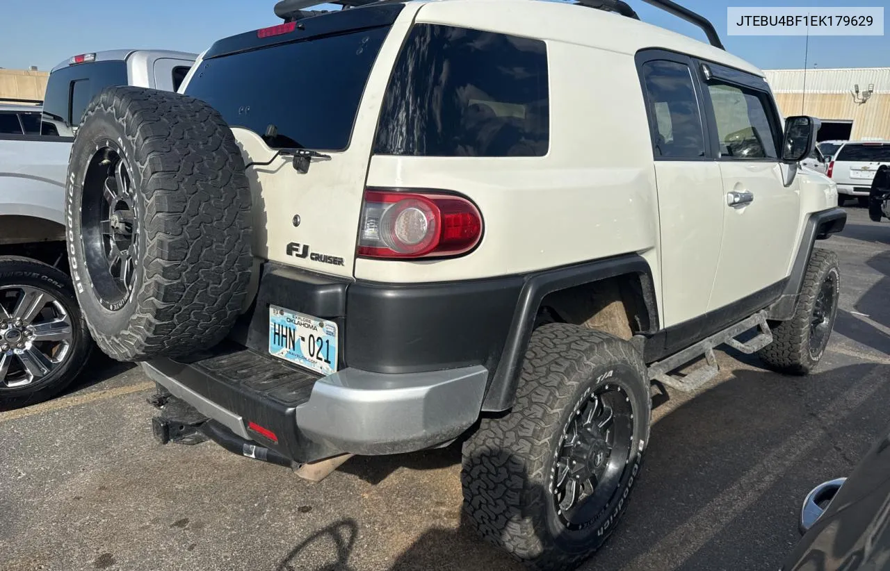 2014 Toyota Fj Cruiser VIN: JTEBU4BF1EK179629 Lot: 77794084