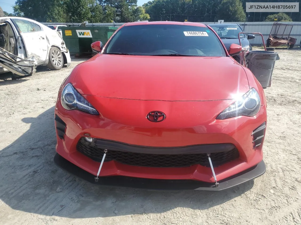 2017 Toyota 86 Base VIN: JF1ZNAA14H8705697 Lot: 74686754