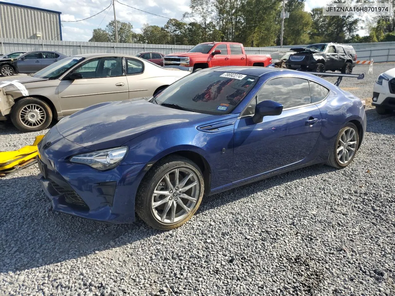 2017 Toyota 86 Base VIN: JF1ZNAA16H8701974 Lot: 78692274