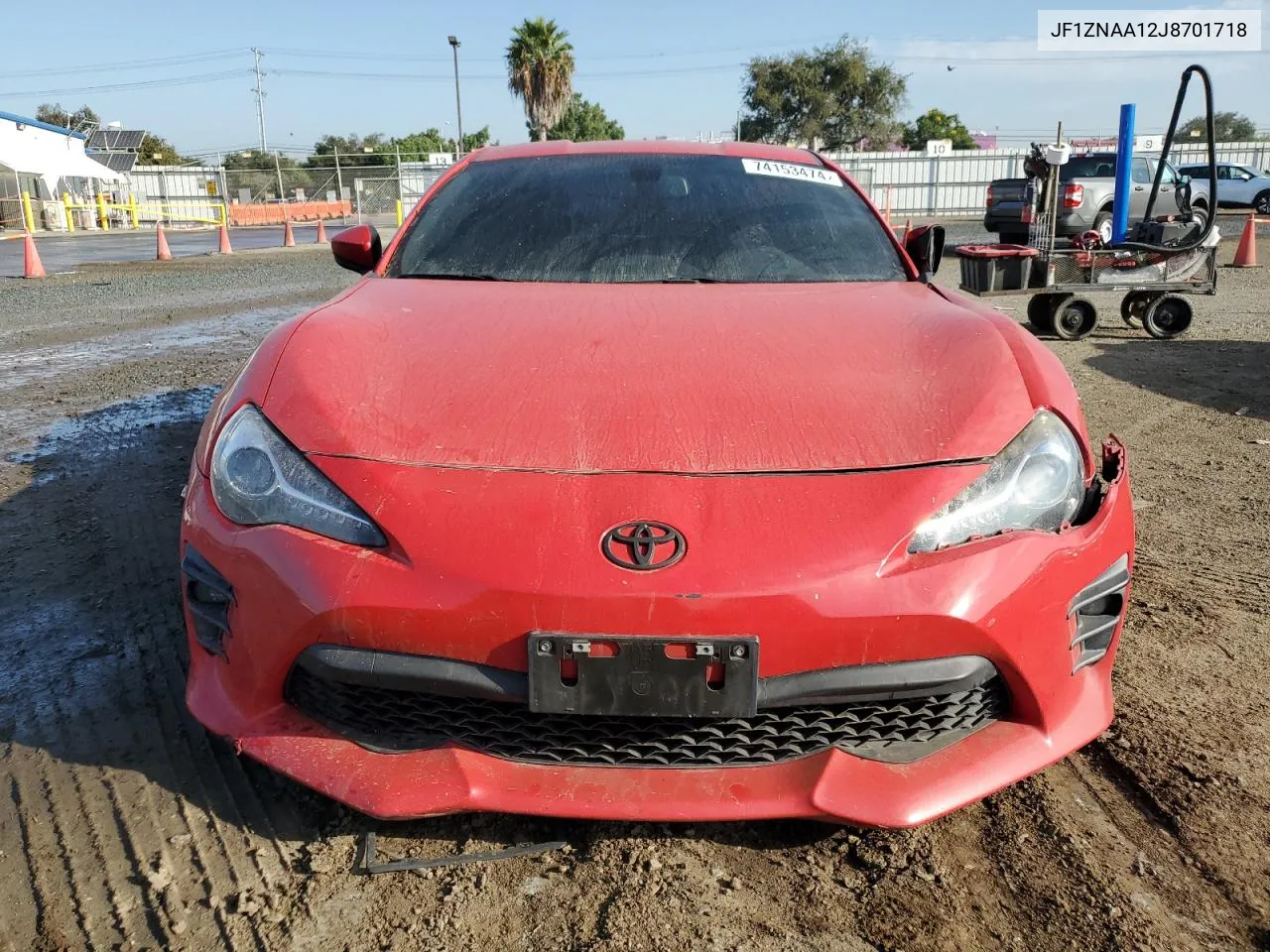 2018 Toyota 86 VIN: JF1ZNAA12J8701718 Lot: 74153474