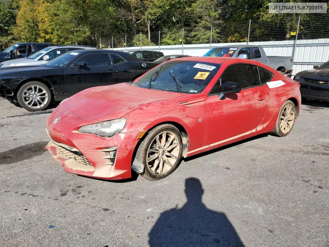 2018 Toyota 86 Gt VIN: JF1ZNAE15J8700315 Lot: 77137374