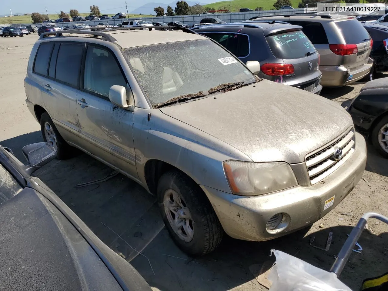 2001 Toyota Highlander VIN: JTEGF21A410019227 Lot: 49951714