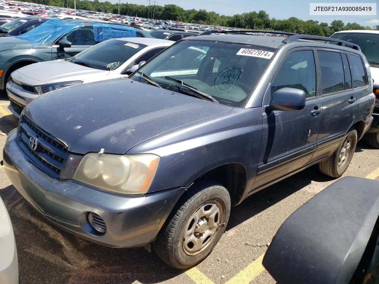 2001 Toyota Highlander Limited VIN: JTEGF21A930085419 Lot: 60927974