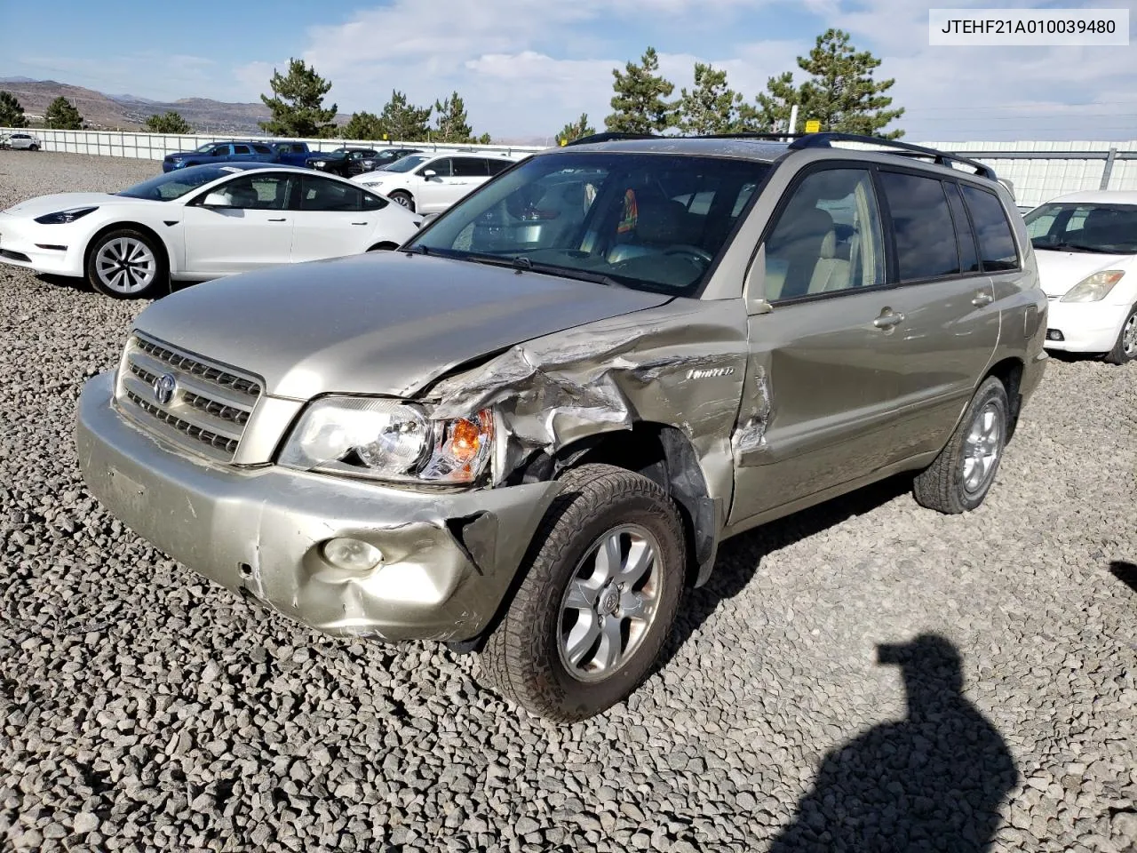 JTEHF21A010039480 2001 Toyota Highlander