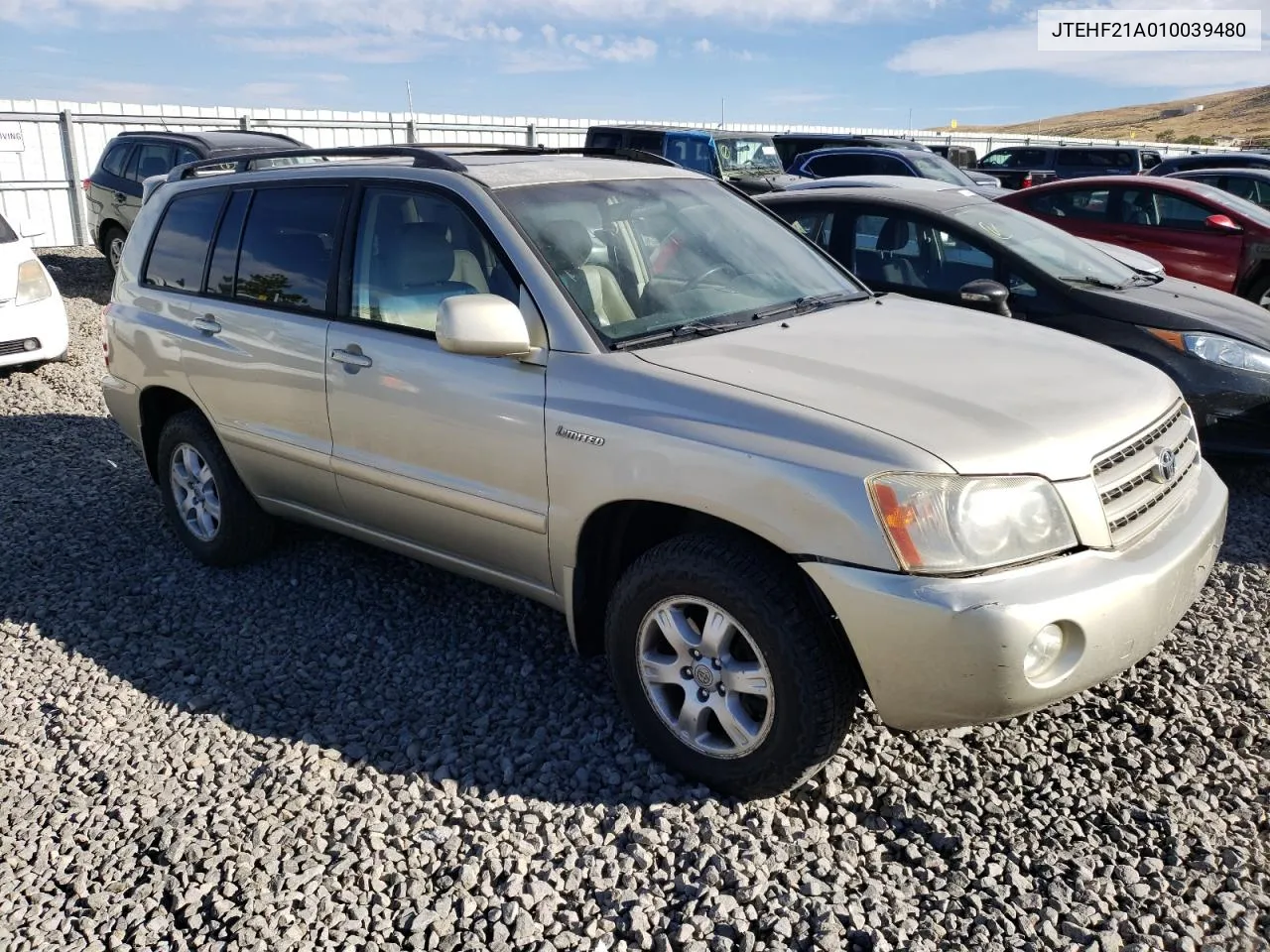 JTEHF21A010039480 2001 Toyota Highlander