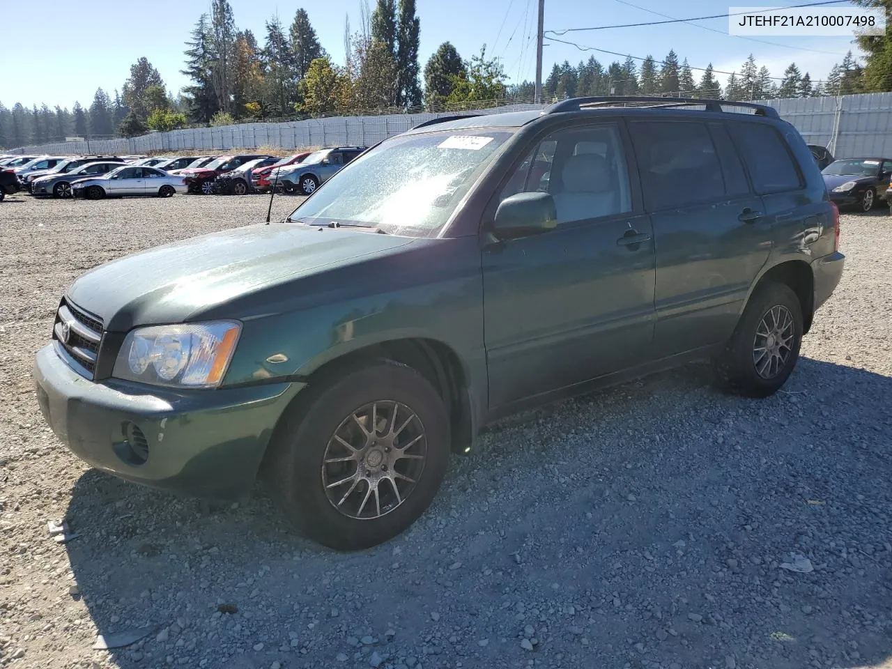 2001 Toyota Highlander VIN: JTEHF21A210007498 Lot: 72667844