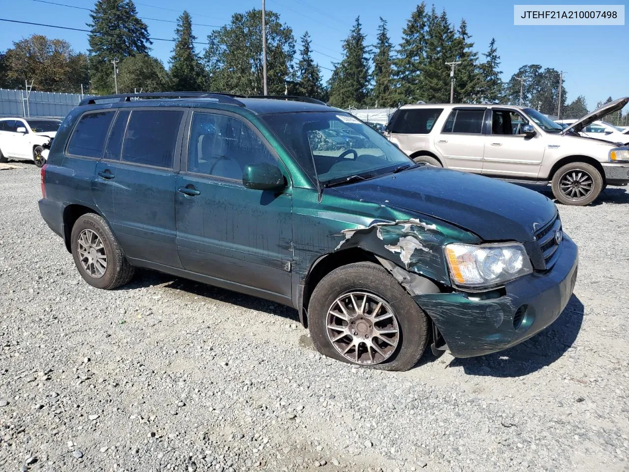 JTEHF21A210007498 2001 Toyota Highlander