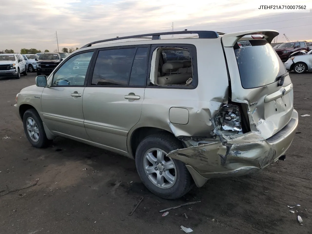 2001 Toyota Highlander VIN: JTEHF21A710007562 Lot: 76609274